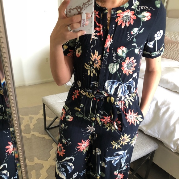 Ann Taylor Wild Flower Jumpsuit - Picture 2 of 6